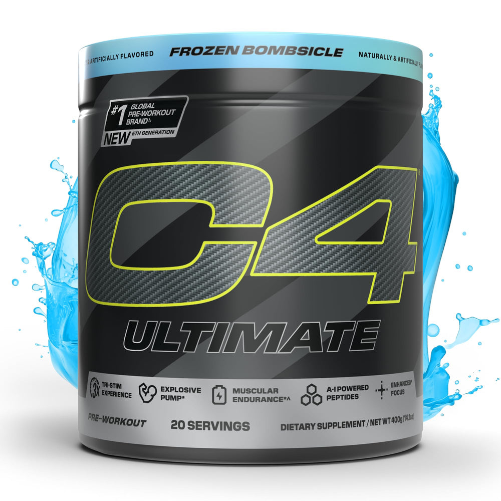 C4 Ultimate frozen bombsicle tub ready for an energy boost.