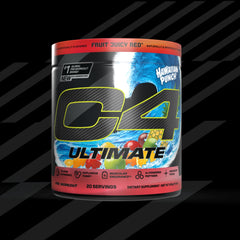 C4 Ultimate performance focus image illustrating mind-muscle connection