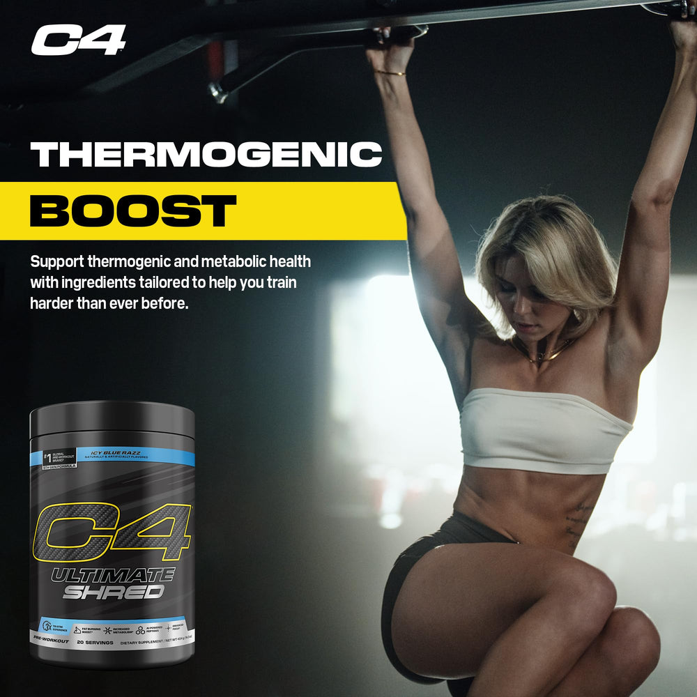 C4 Ultimate Shred energy and focus powering a tough training session