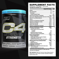 Close-up of C4 Ultimate Strength scoop dissolving in liquid for quick energy