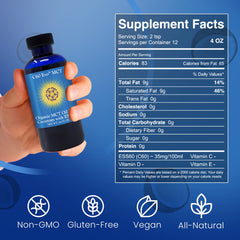C60 Evo MCT oil bottle on neutral backdrop joint support visual