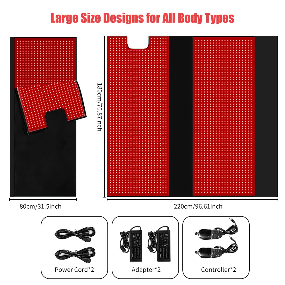 cabpay red light therapy pad large blanket for home wellness routines
