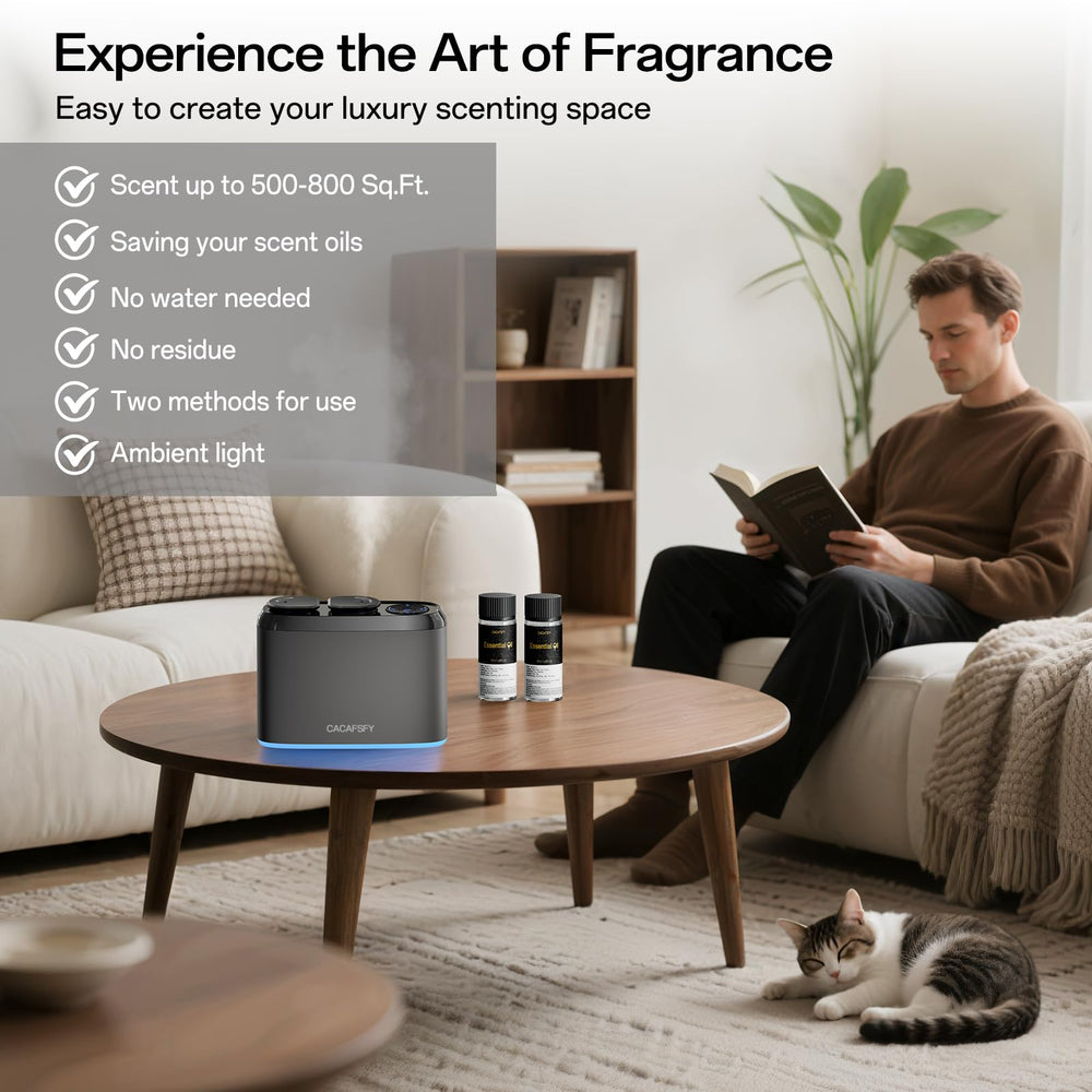 CACAFSFY Cordless Diffuser with rechargeable battery for portability