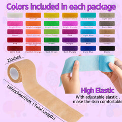 CACASO self-adhesive wrap on skin demonstrates secure, clip-free fit.