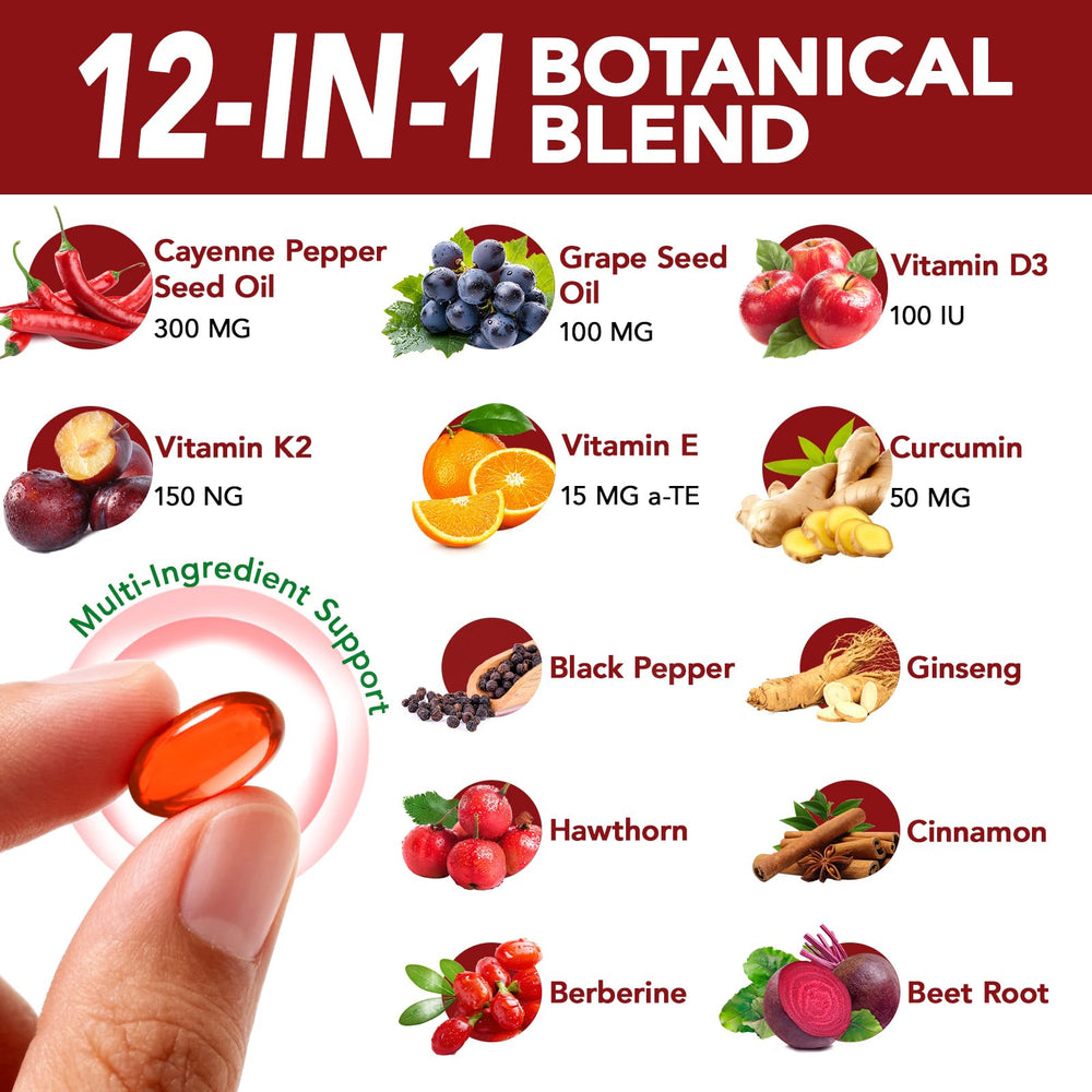 Cacukn 12in1 Botanical Blend label illustrating comprehensive ingredient mix