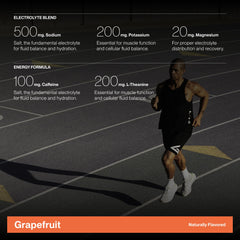 Cadence Race Energy Grapefruit used during a workout for focus and energy