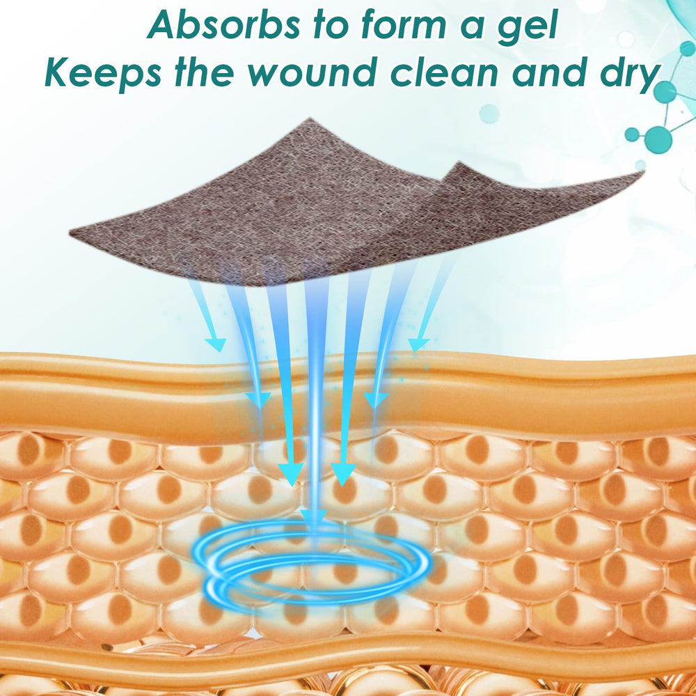 CAKRNPS absorbent wound care gel dressing supports moist wound environment