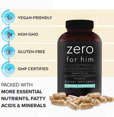 California Basics label highlights vegan and halal/kosher friendly formula.