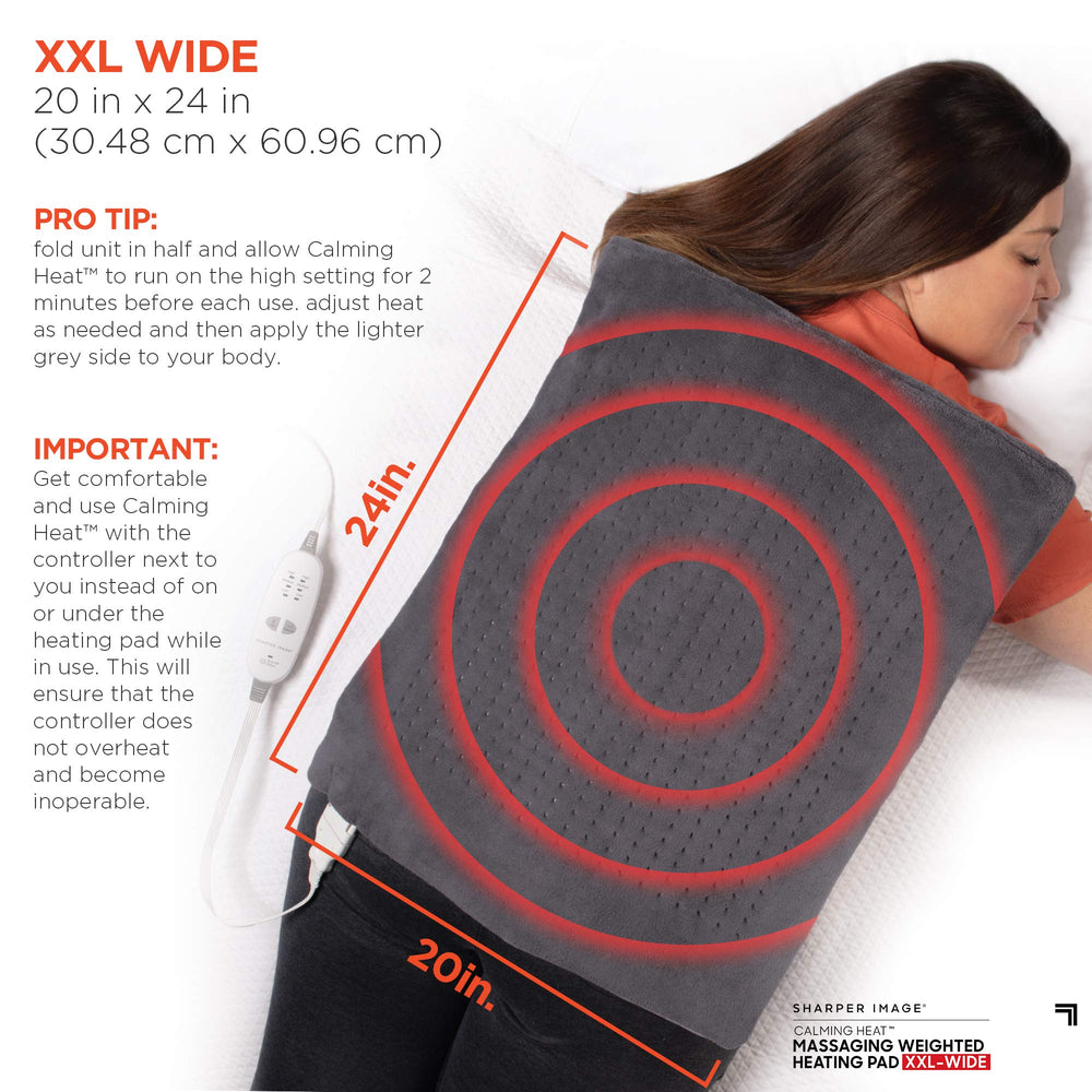 Calming Comfort weighted design close-up showing secure placement during use.
