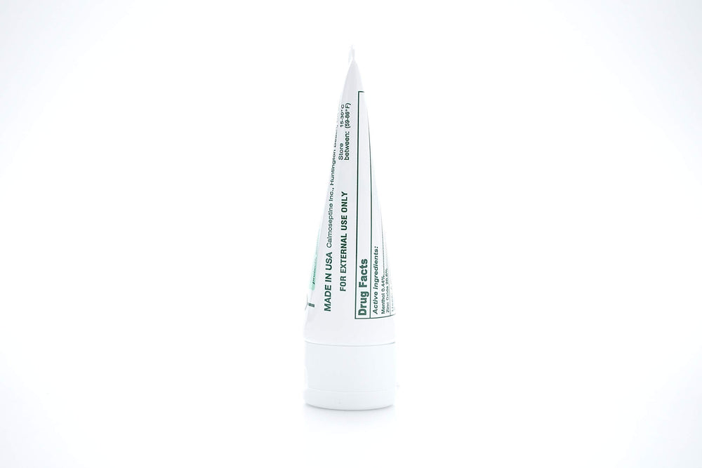 Calmoseptine Barrier forms on skin to block irritants.