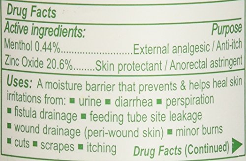Calmoseptine jar being applied to skin demonstrates the barrier in action to protect irritated areas.