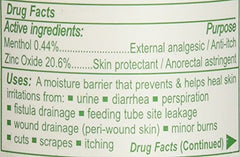 Calmoseptine jar being applied to skin demonstrates the barrier in action to protect irritated areas.