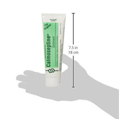 Applying Calmoseptine to irritated skin to soothe discomfort and protect.