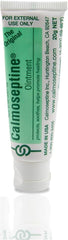 Calmoseptine travel-size tube tucked in pocket for discreet care