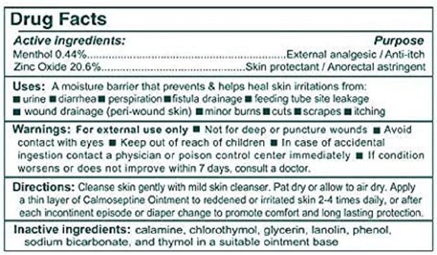 Calmoseptine tube in use demonstrates convenient external skin care