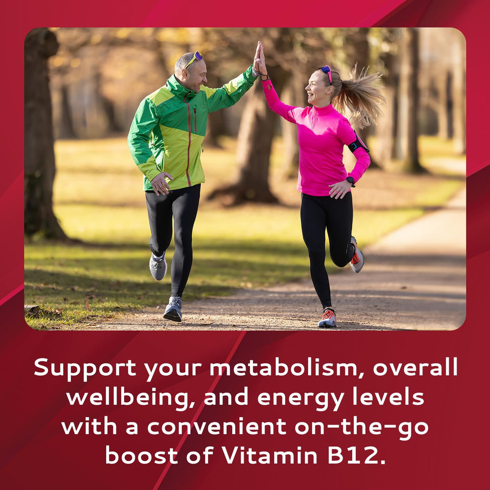 CALMOUR B12 Strips gluten-free non-GMO badge signals dietary compatibility.