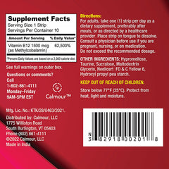 CALMOUR B12 Strips on-the-go scene demonstrates water-free intake.