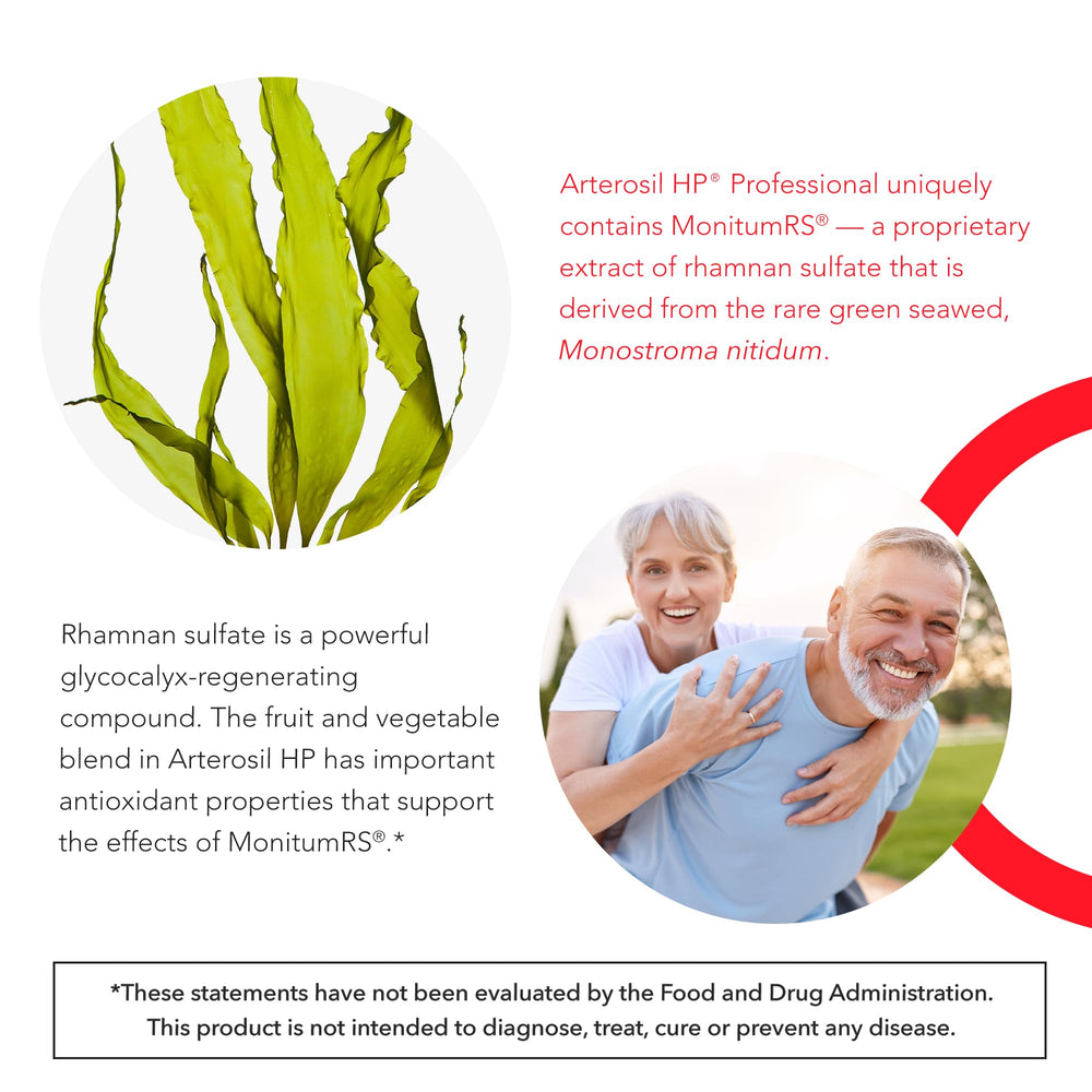 Calroy Arterosil HP Professional label closeup highlighting MonitumRS and antioxidants.