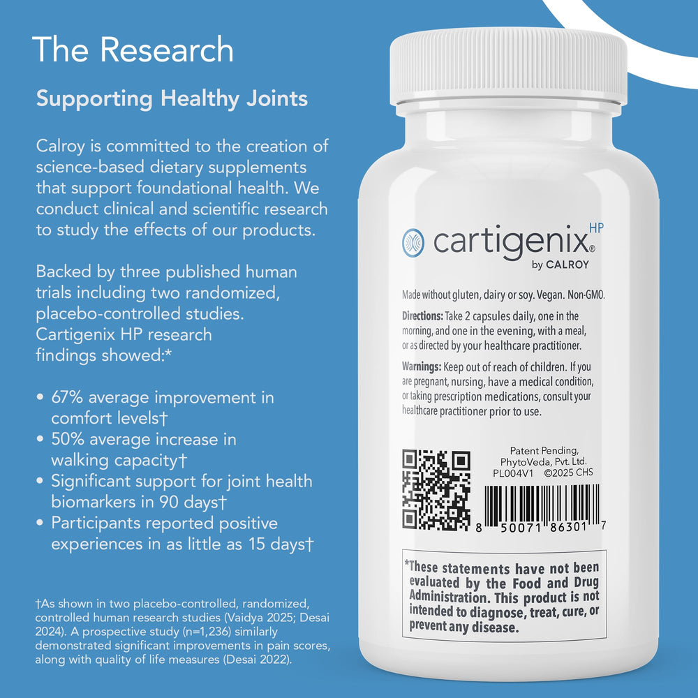 Active man lifting weights with Cartigenix HP for comfortable joints.