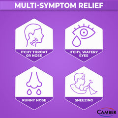 Camber Pharmaceuticals Camber 24 Hrs bottle back label with usage directions for daily use.