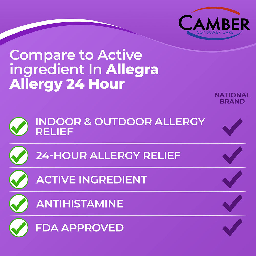 Camber Pharmaceuticals Camber 24 Hrs family-size box on a kitchen counter for easy family use.