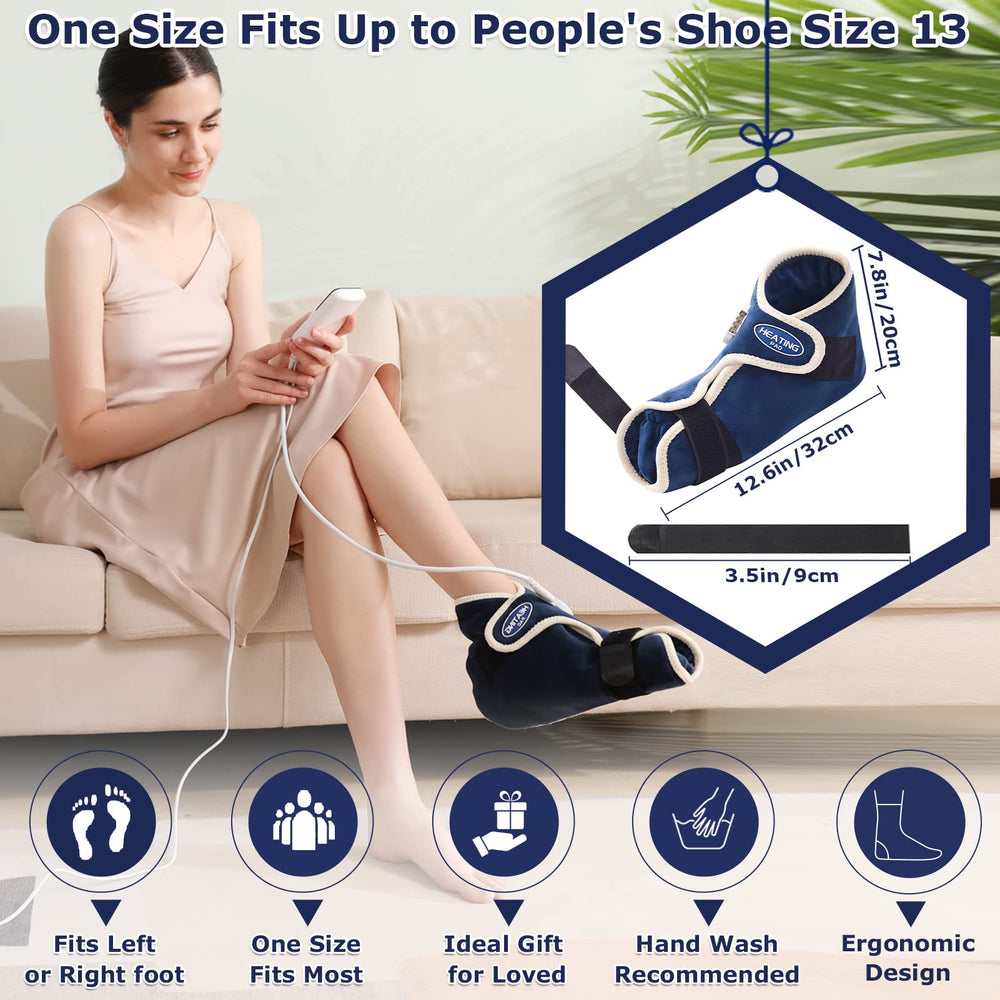 CAMECO heat bootie in use for plantar support