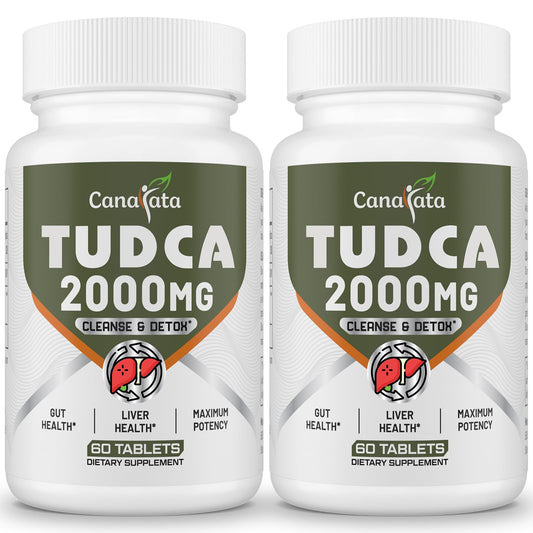 Canarata TUDCA 2000mg bottle front view signaling daily liver support
