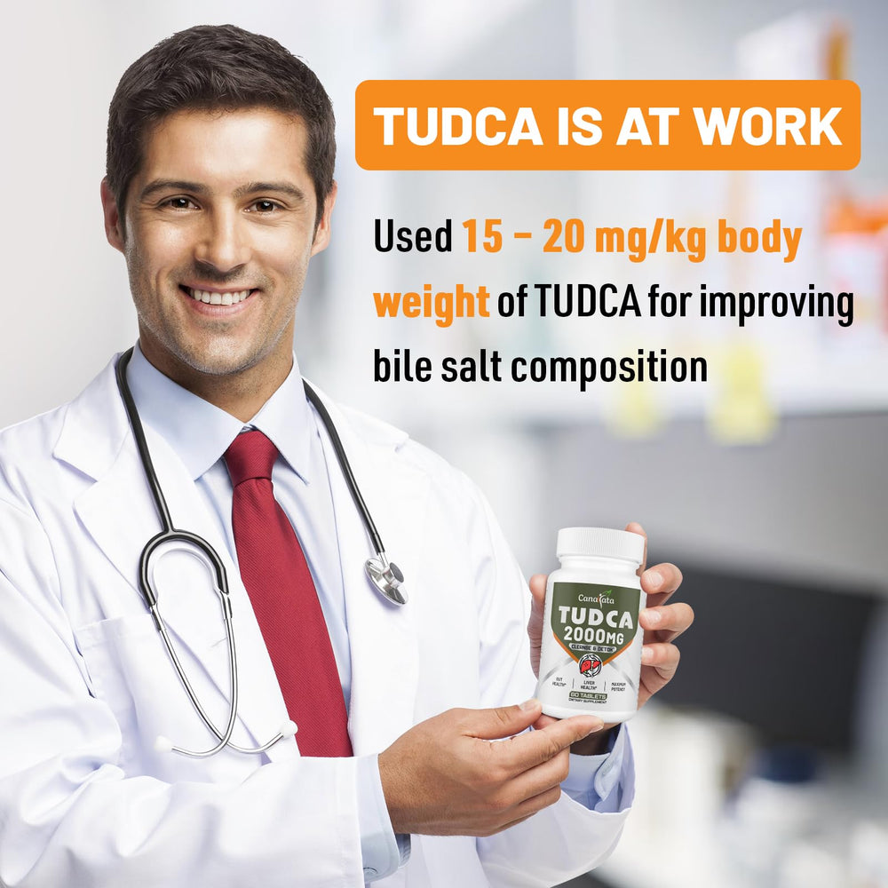 Canarata TUDCA tablets arranged for a simple daily dose