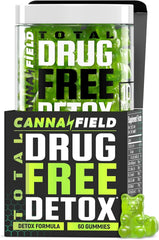 CANNA FIELD Full Body Cleanse Gummies bottle with label, convenient daily detox support.