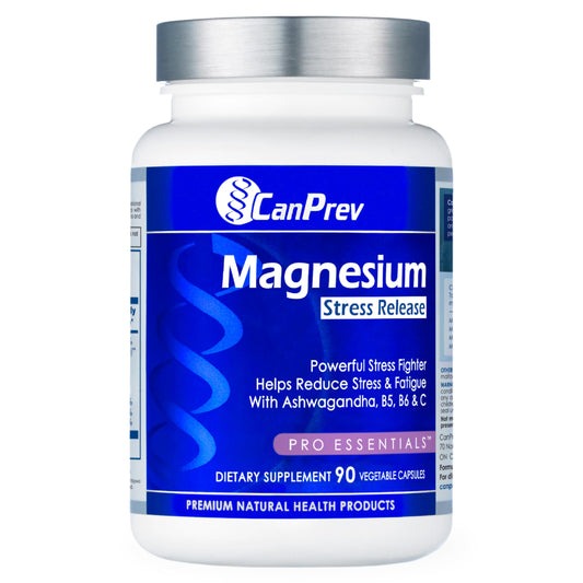 CanPrev Magnesium Bisglycinate with Ashwagandha bottle supports relaxation and focus.