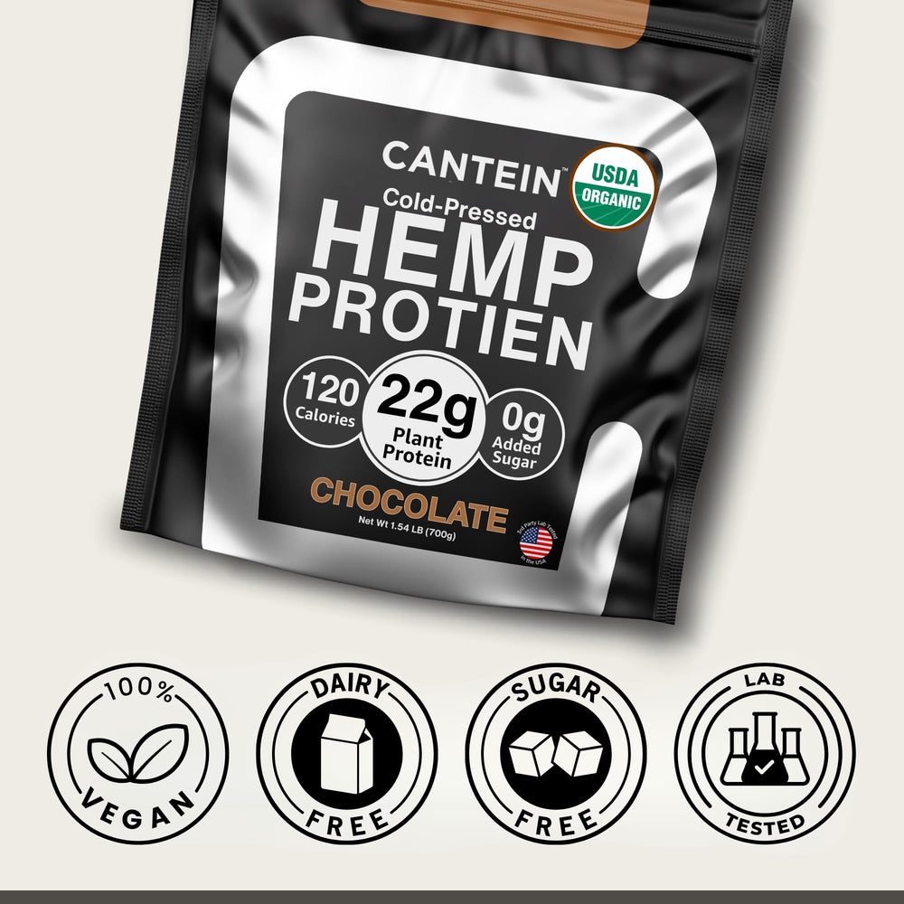Cantein USDA Organic logo on packaging.