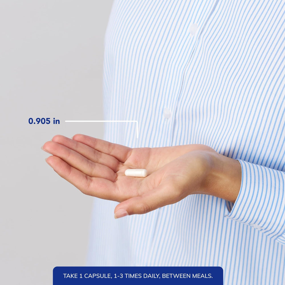 Capsules arranged on white background for easy daily use with Essential Amino Acids.