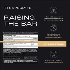Capsulyte Pregame DHM ingredient detail in the supplement blend.