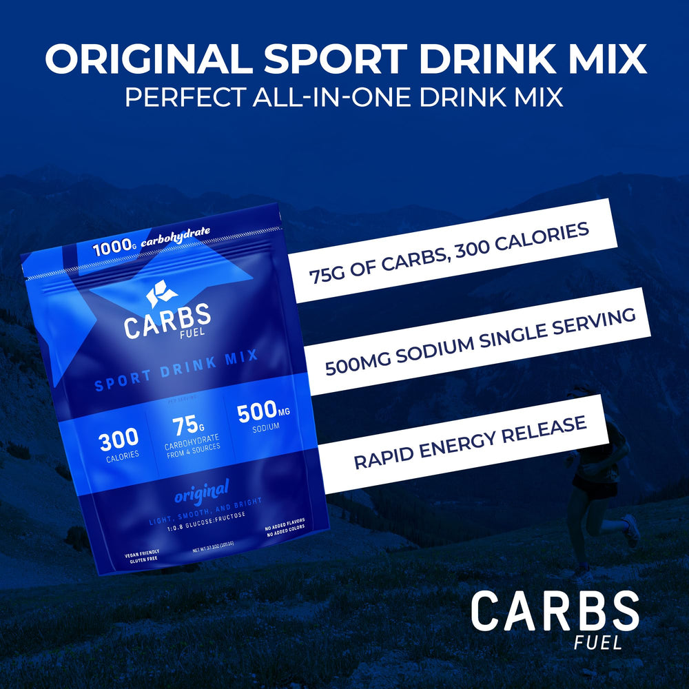 Carbs Fuel sport drink mix 1000g powder ready to mix for sustained energy