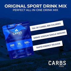 Carbs Fuel sport drink mix 1000g powder ready to mix for sustained energy