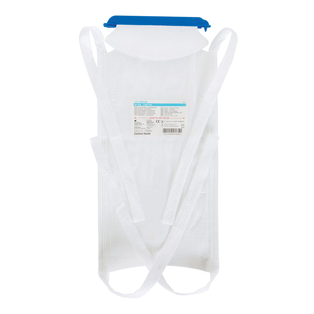 Cardinal Health ice bag with tie attachments for mess-free cold therapy