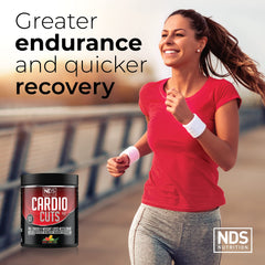 Cardio Cuts NDS Nutrition 4.0 powder mix in glass showing smooth blend