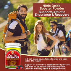 Cardio Defender L-Arginine L-Citrulline close-up points to nitric oxide pathway relevance