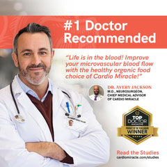 Cardio Miracle USA manufacturing GMP facility badge.
