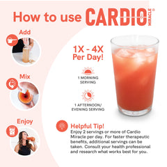 Cardio Miracle Vitamin D3 label close-up on safe, gluten-free formulation.