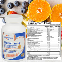 Close-up of CardioTabs multivitamin tablets ready to take