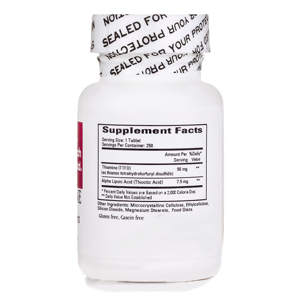 Cardiovascular Research Lipothiamine tablets close-up, featuring enteric coating.