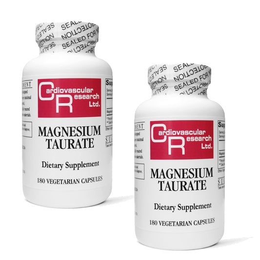 Cardiovascular Research magnesium taurate 125mg bottle for daily relaxation support