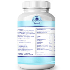 Care 4 Harmony Quercetin Gummies in a daily routine, soft texture for gentle digestion.