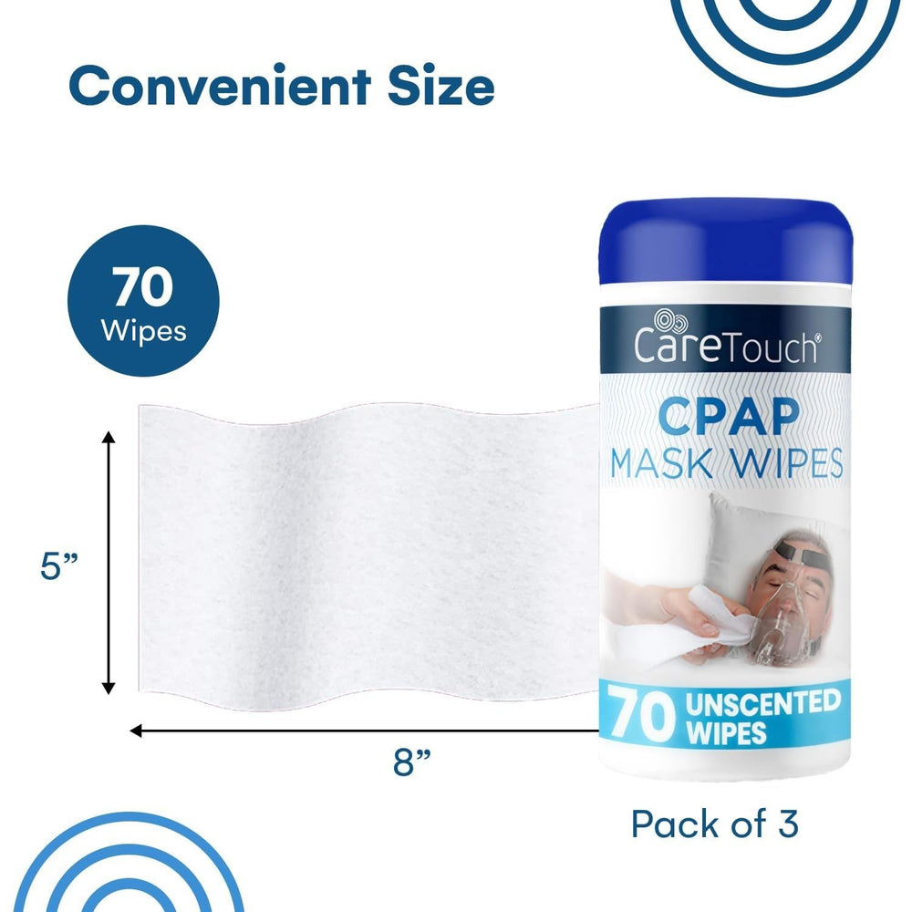 Care Touch CPAP Wipes nonwoven fabric detail for effective cleaning