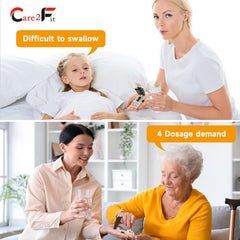 Care2fit ergonomic aluminum handle supports comfortable use during long sessions