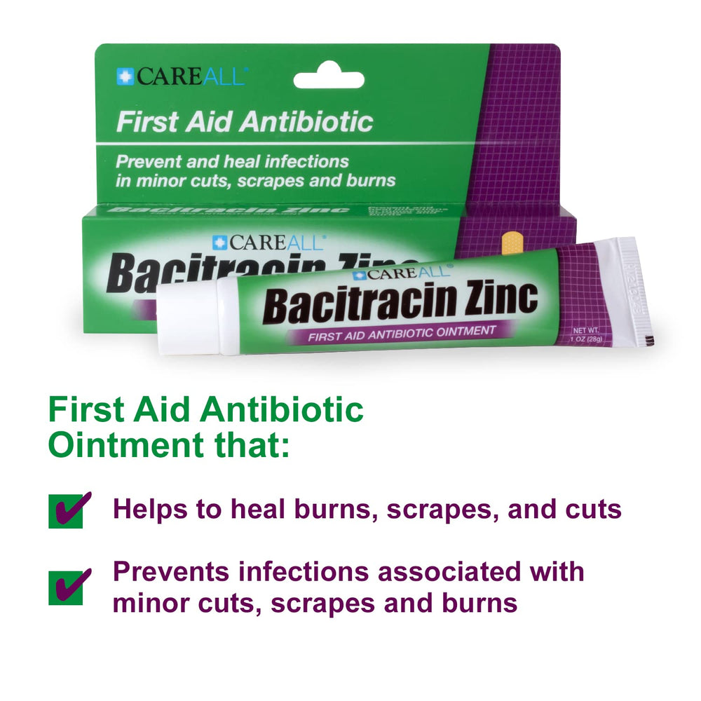 Applying CareAll ointment smoothly to skin for minor injury