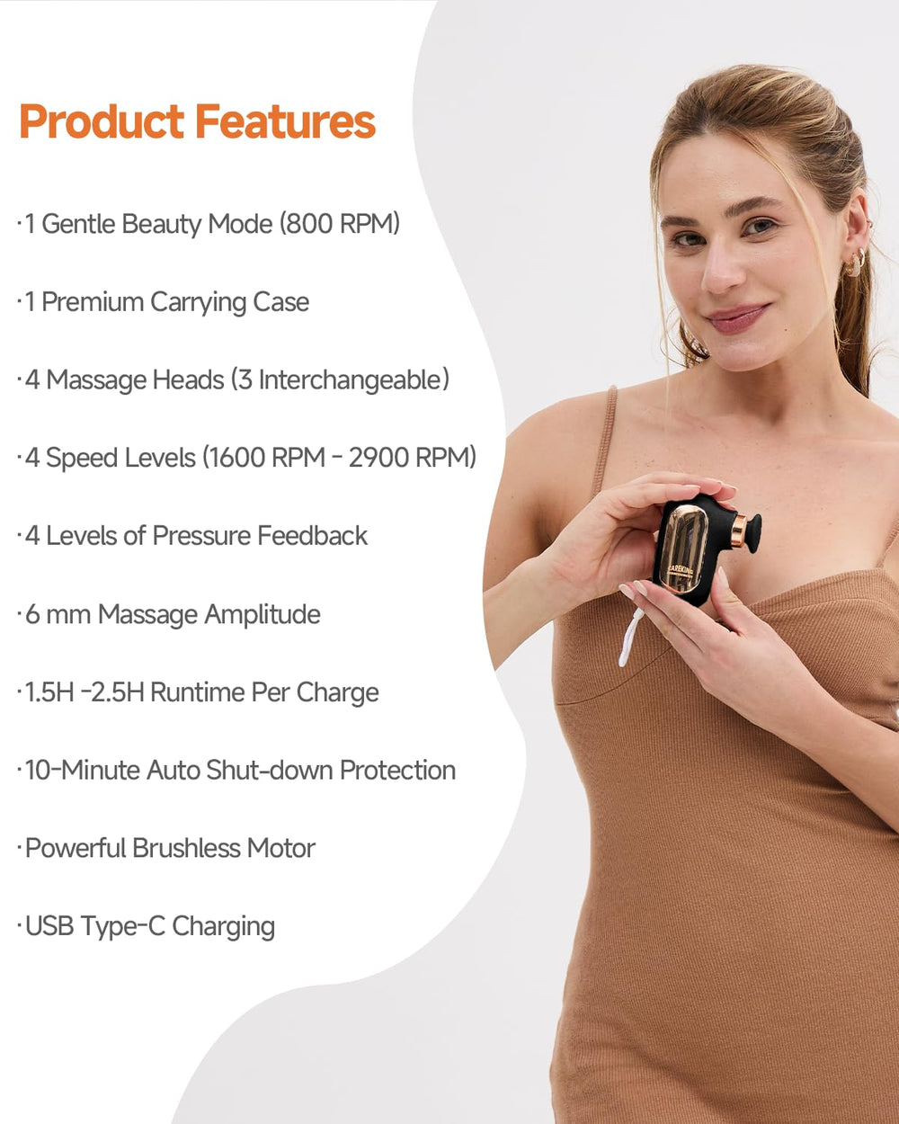 CAREKING travel massager for post-workout recovery on the go.