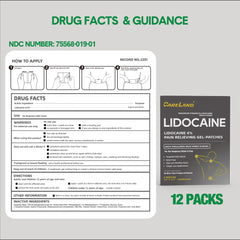 CARELAND lidocaine patch on back area for flexible everyday comfort.