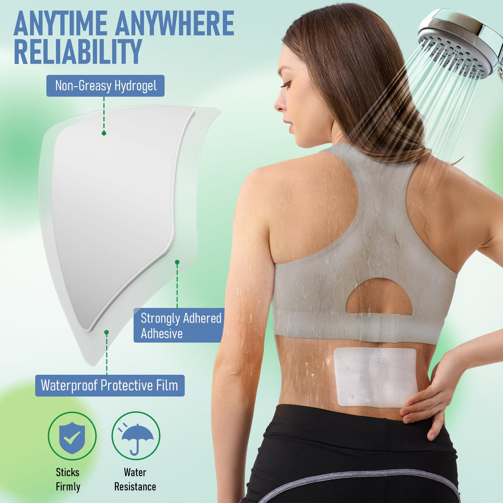 CARELAND patch placement near neck area targeting neck discomfort during movement
